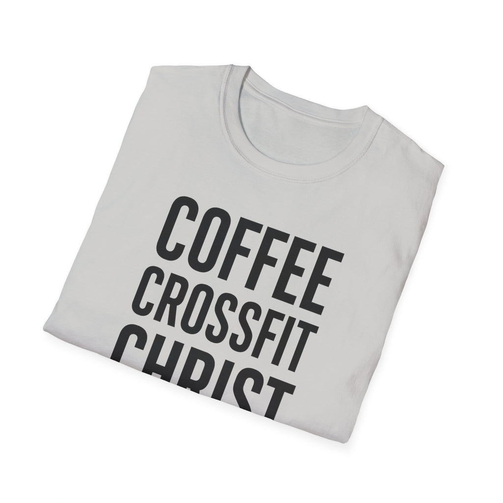 Coffee. CrossFit. Christ. – Bold Faith & Fitness Tshirt