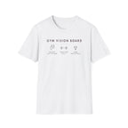 Gym Vision Board – Dark Mode Minimalist T-Shirt