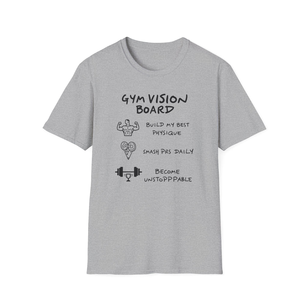 Gym Vision Board – Neon Goals Edition T-Shirt