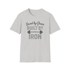 Saved by Grace, Built by Iron – Faith Meets Strength Tshirt