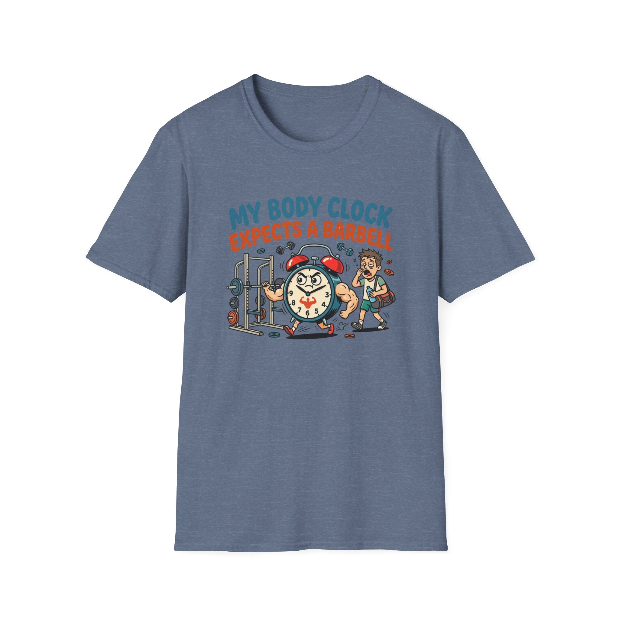 Body clock expects barbell T-Shirt
