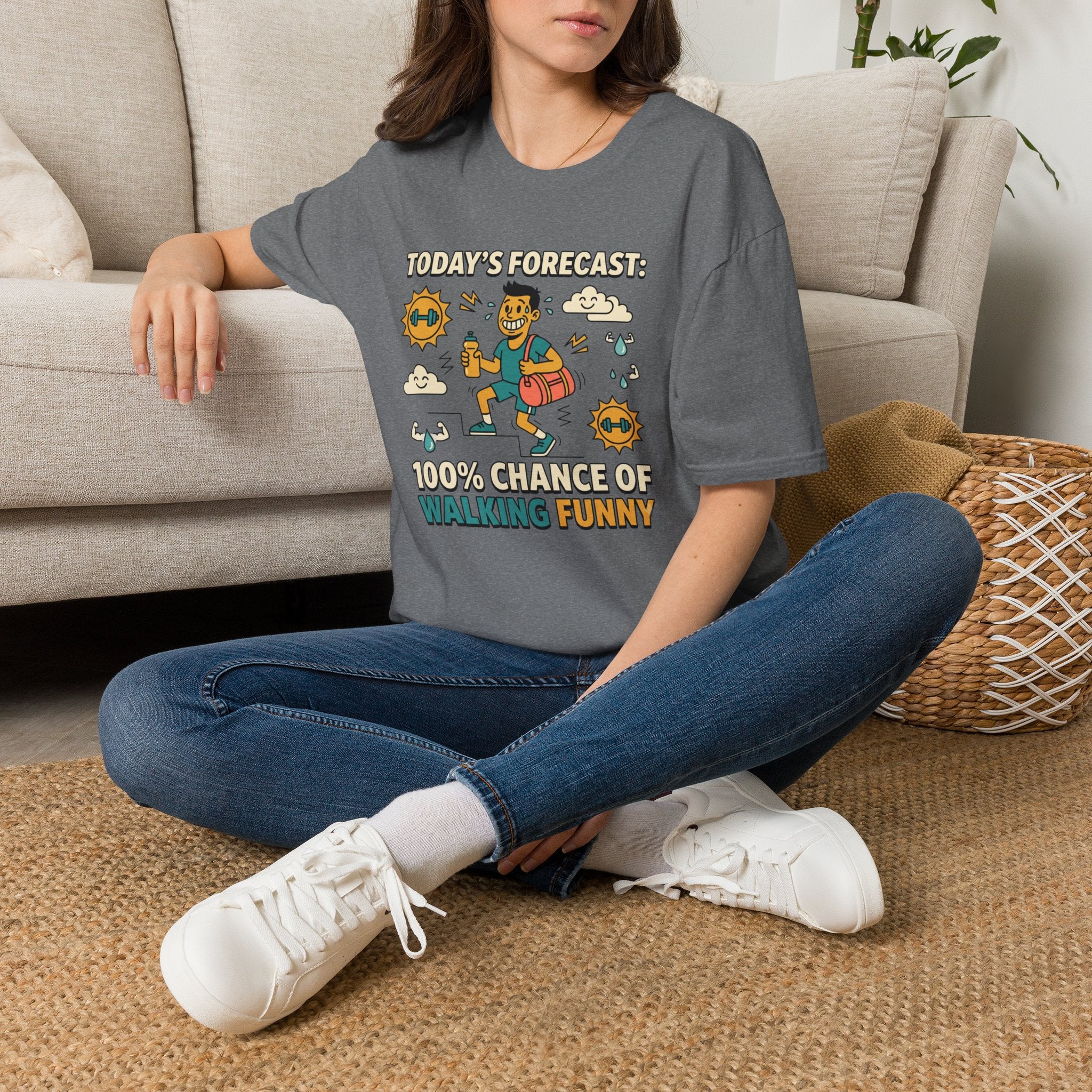 100% chance of walking funny T-Shirt