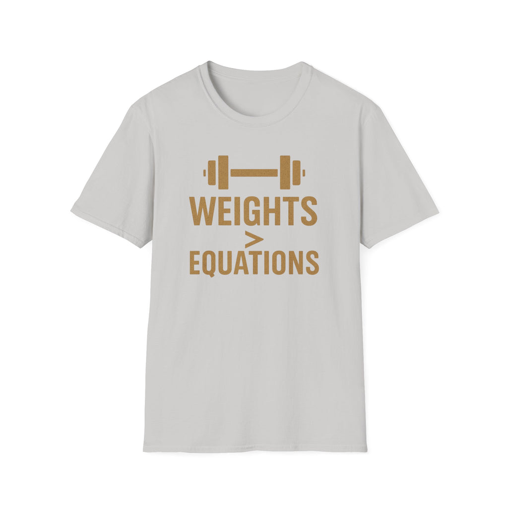 Weights > Equations – Glow Mode Edition T-Shirt