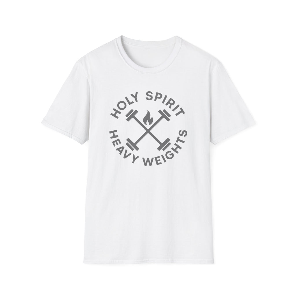 Holy Spirit. Heavy Weights. – Crossed Barbells Emblem Tshirt