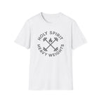 Holy Spirit. Heavy Weights. – Crossed Barbells Emblem Tshirt