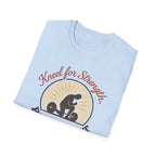Kneel for Strength. Rise to Lift. – Faith-Fueled Power  Tshirt
