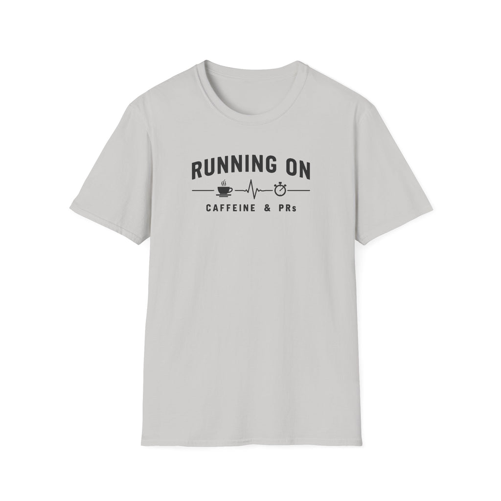 Running on Caffeine & PRs – Minimal Strength Mode T-Shirt