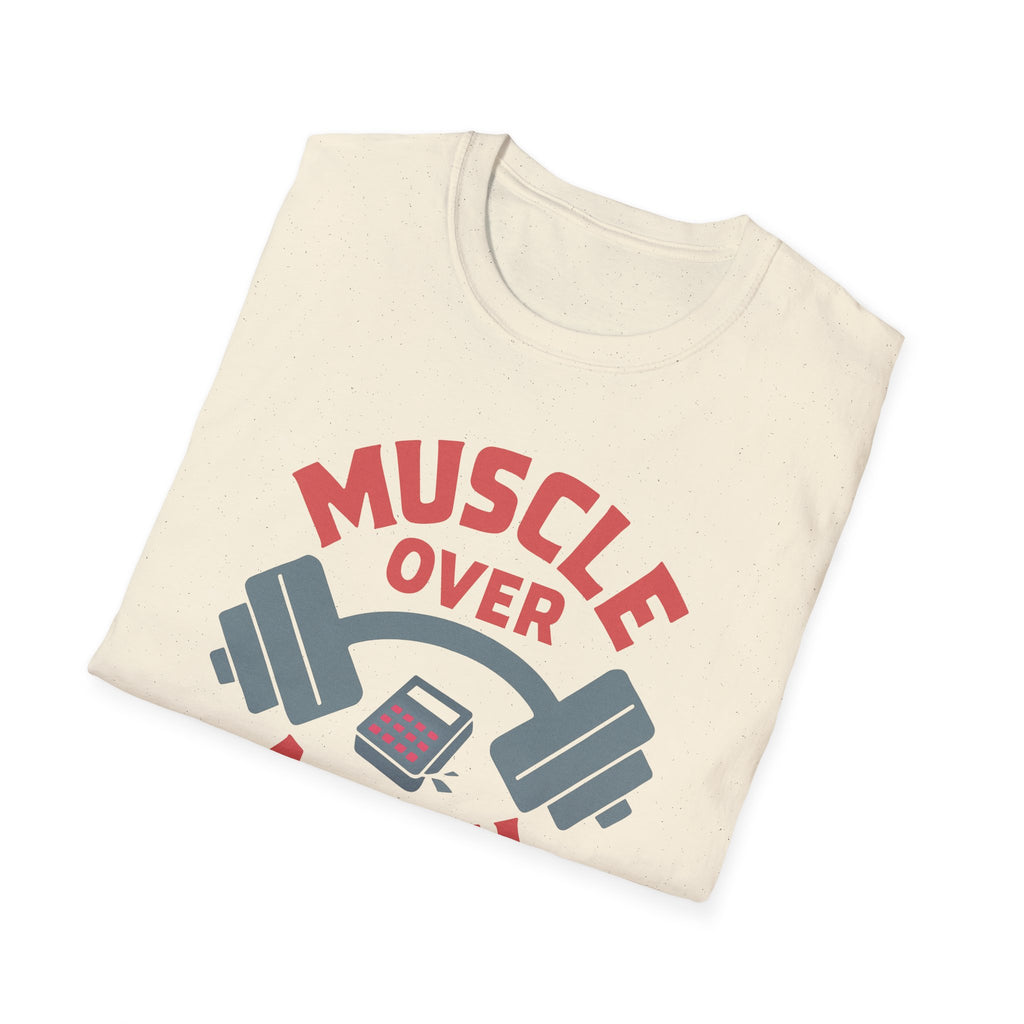 Muscle Over Math – Barbell Crunch Edition T-Shirt
