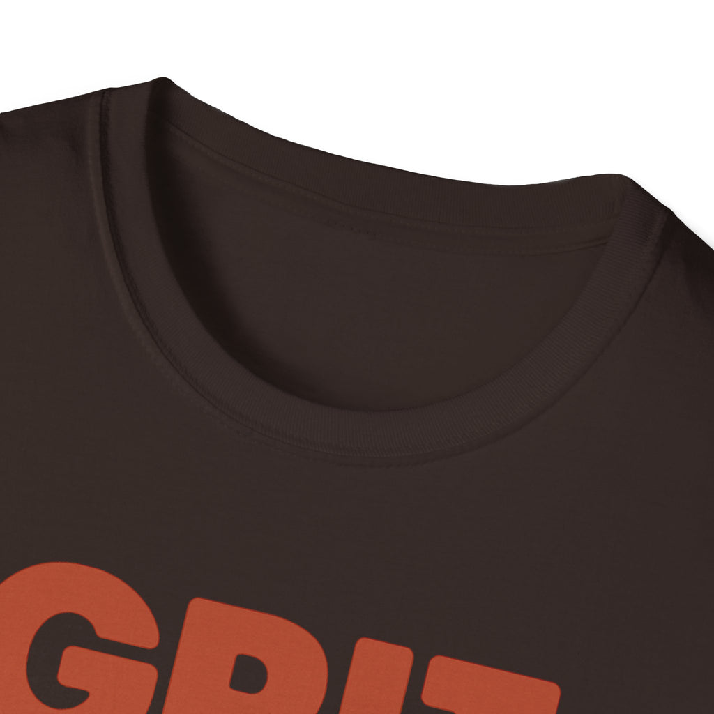 Grit Is a Muscle – Bold Block Statement T-Shirt