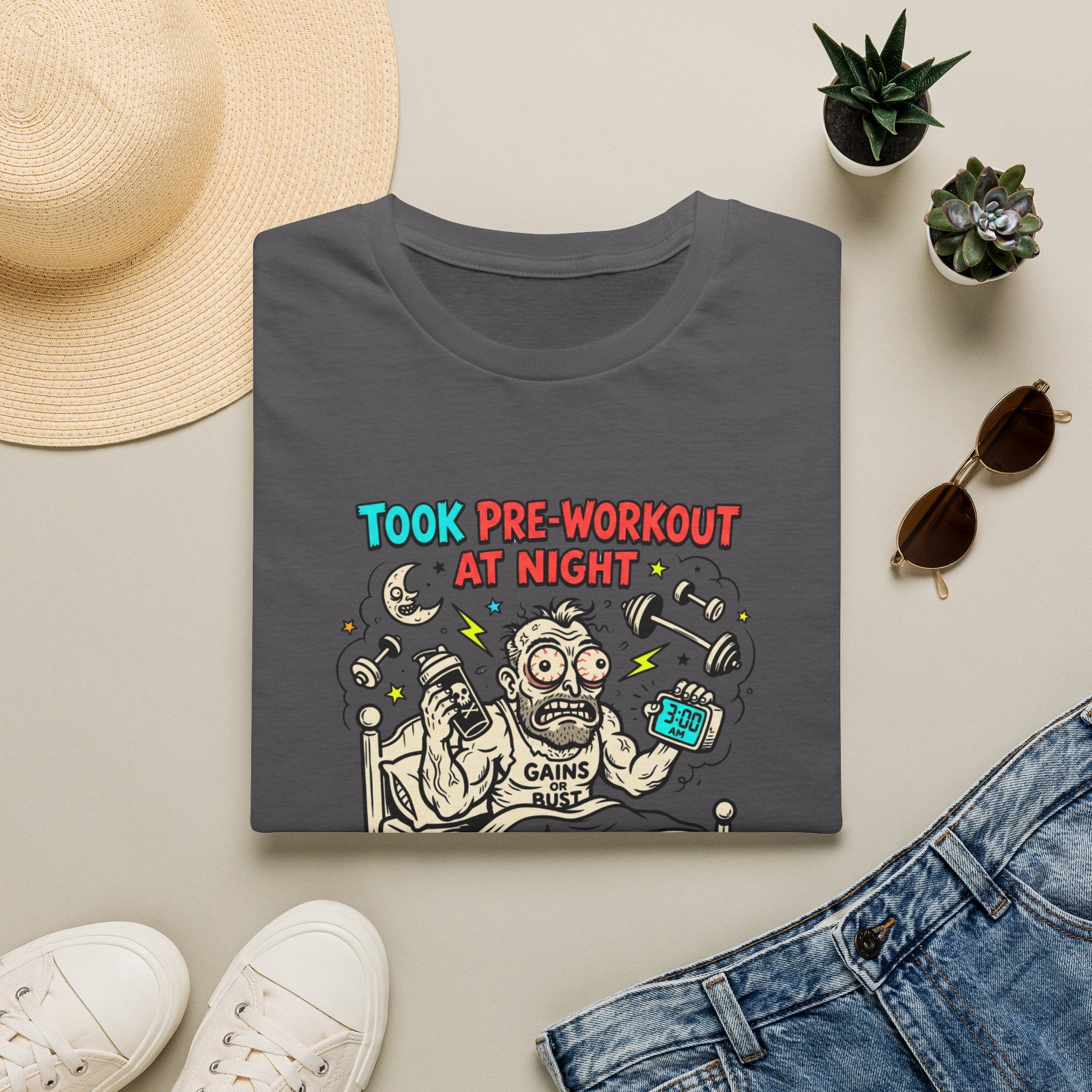 Took pre at night, now I lift the sun T-Shirt