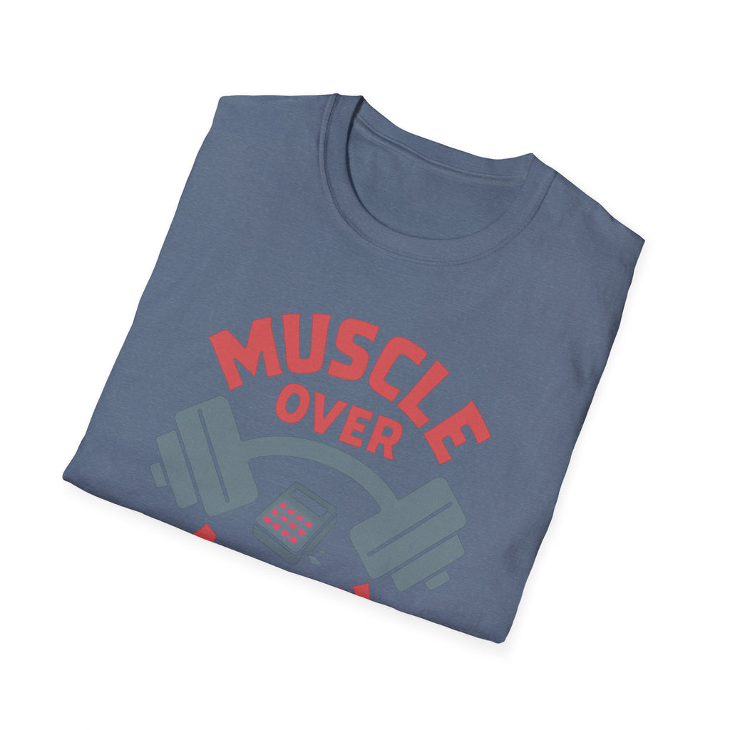 Muscle Over Math – Barbell Crunch Edition T-Shirt