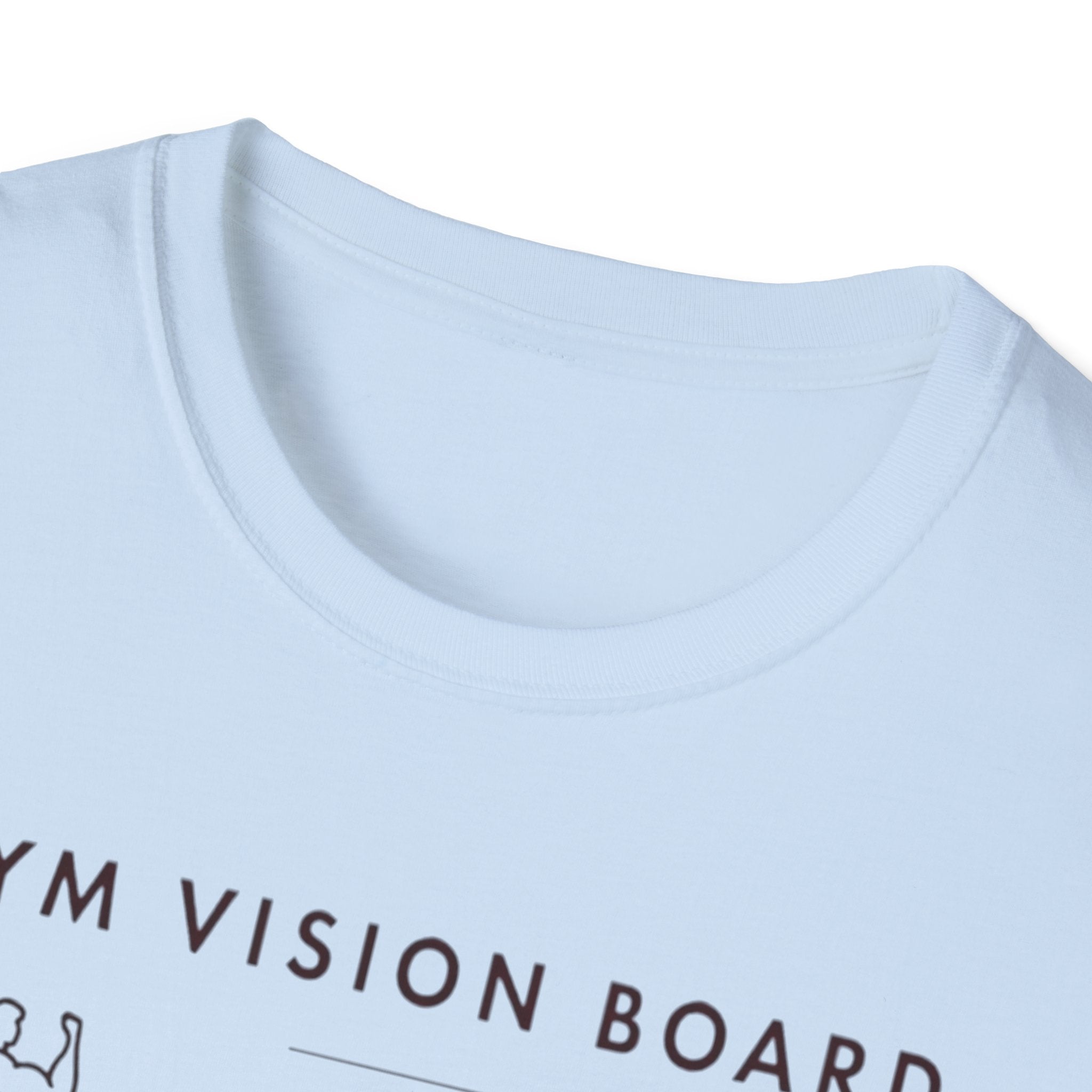 Gym Vision Board – Dark Mode Minimalist T-Shirt