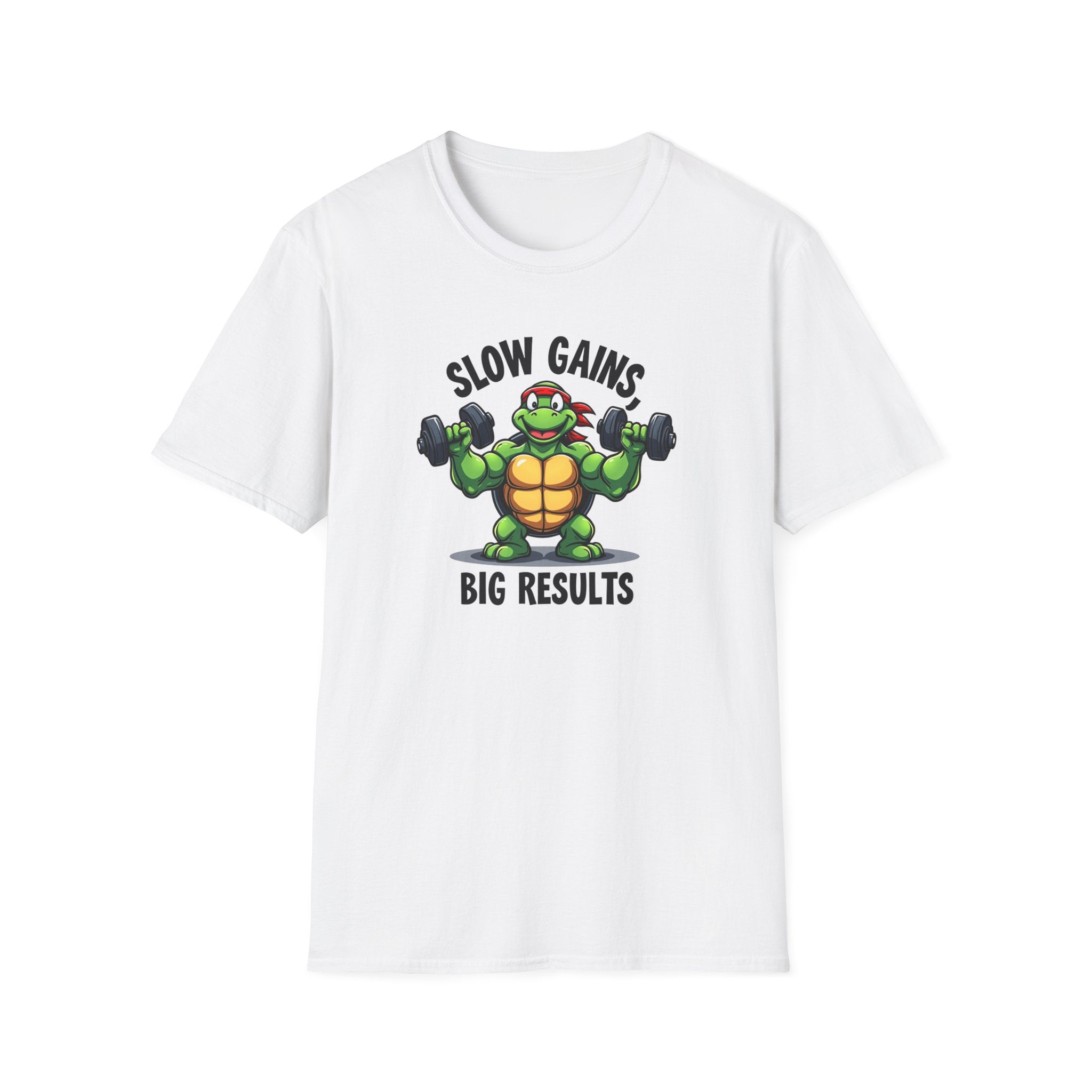 Slow Gains, Big Results – Turtle Power Edition T-Shirt