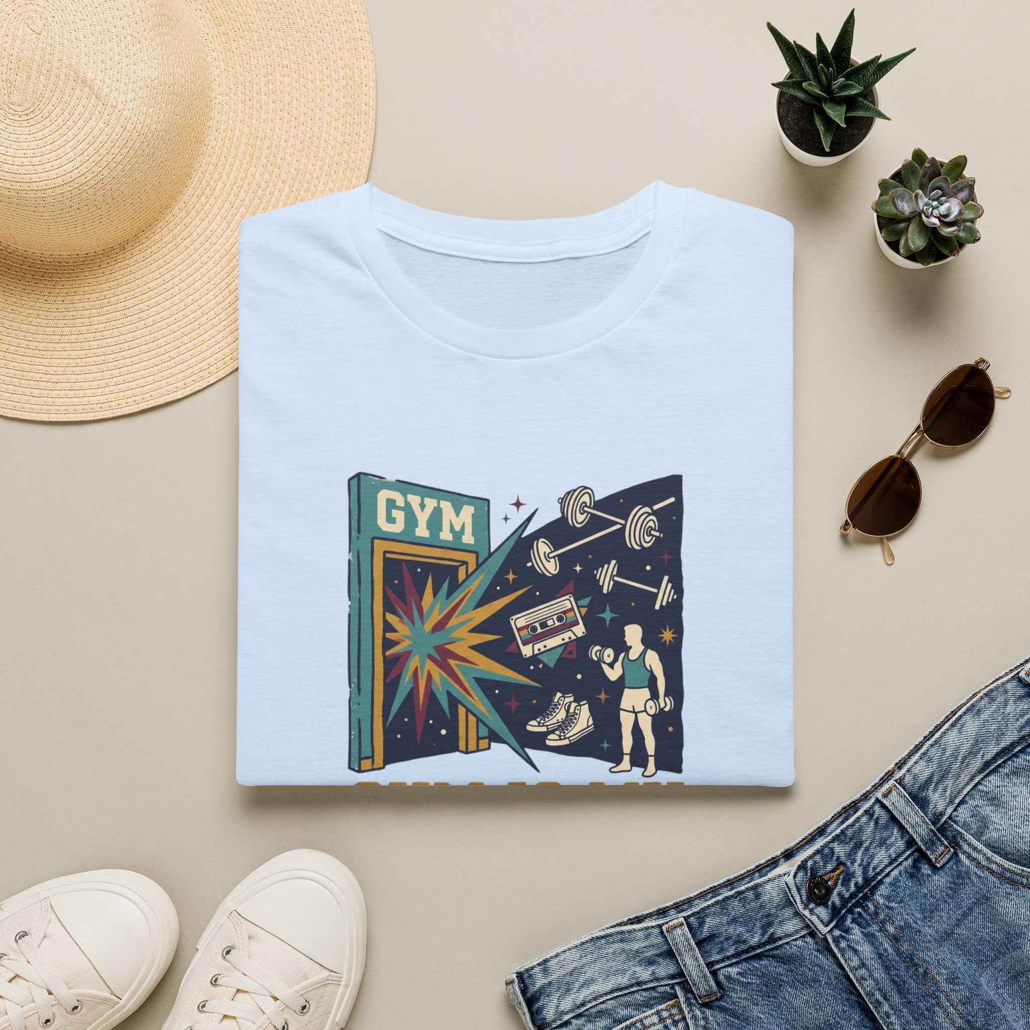 Gym is my escape - colorful T-Shirt