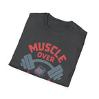 Muscle Over Math – Barbell Crunch Edition T-Shirt