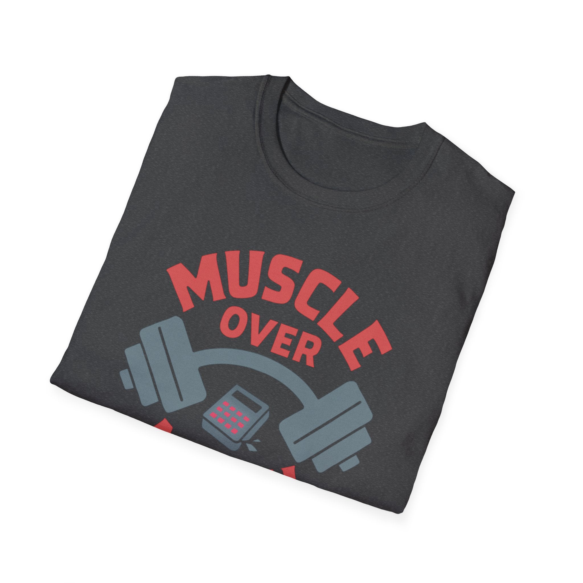 Muscle Over Math – Barbell Crunch Edition T-Shirt
