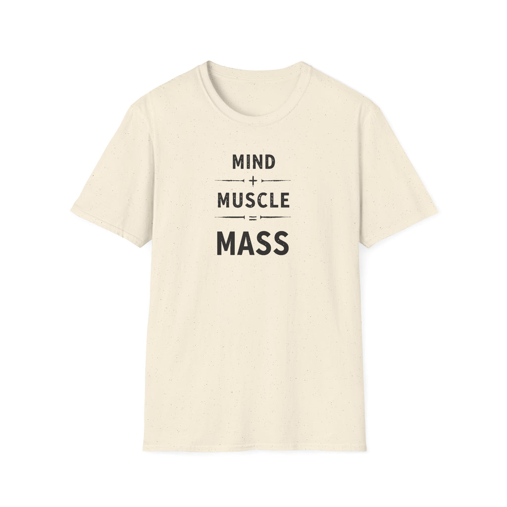 Mind + Muscle = Mass – Equation T-Shirt