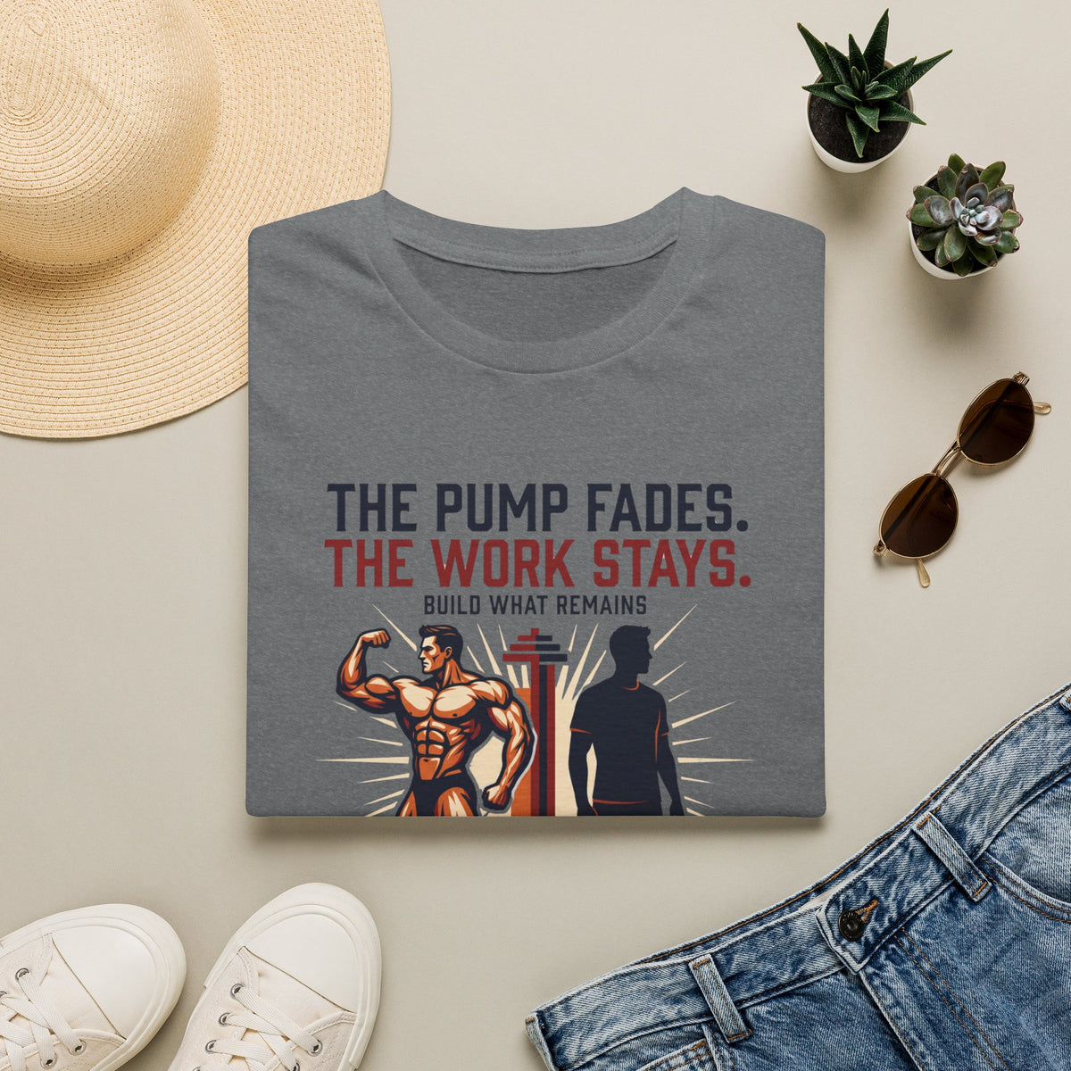 The pump fades. The work stays T-Shirt