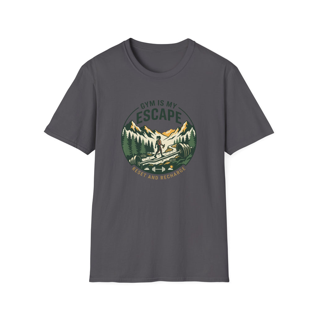 Gym is my escape - Adventure style T-Shirt