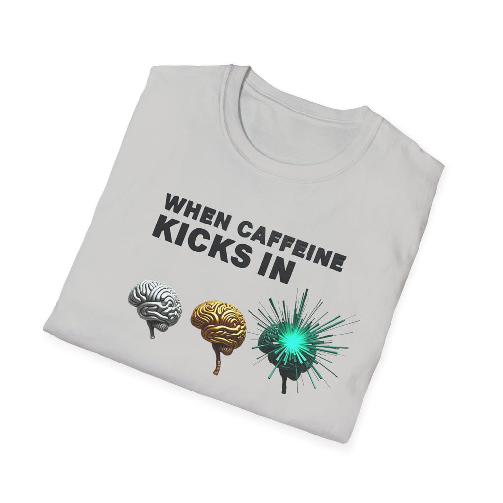 When Caffeine Kicks In – Brain Upgrade Sequence T-Shirt