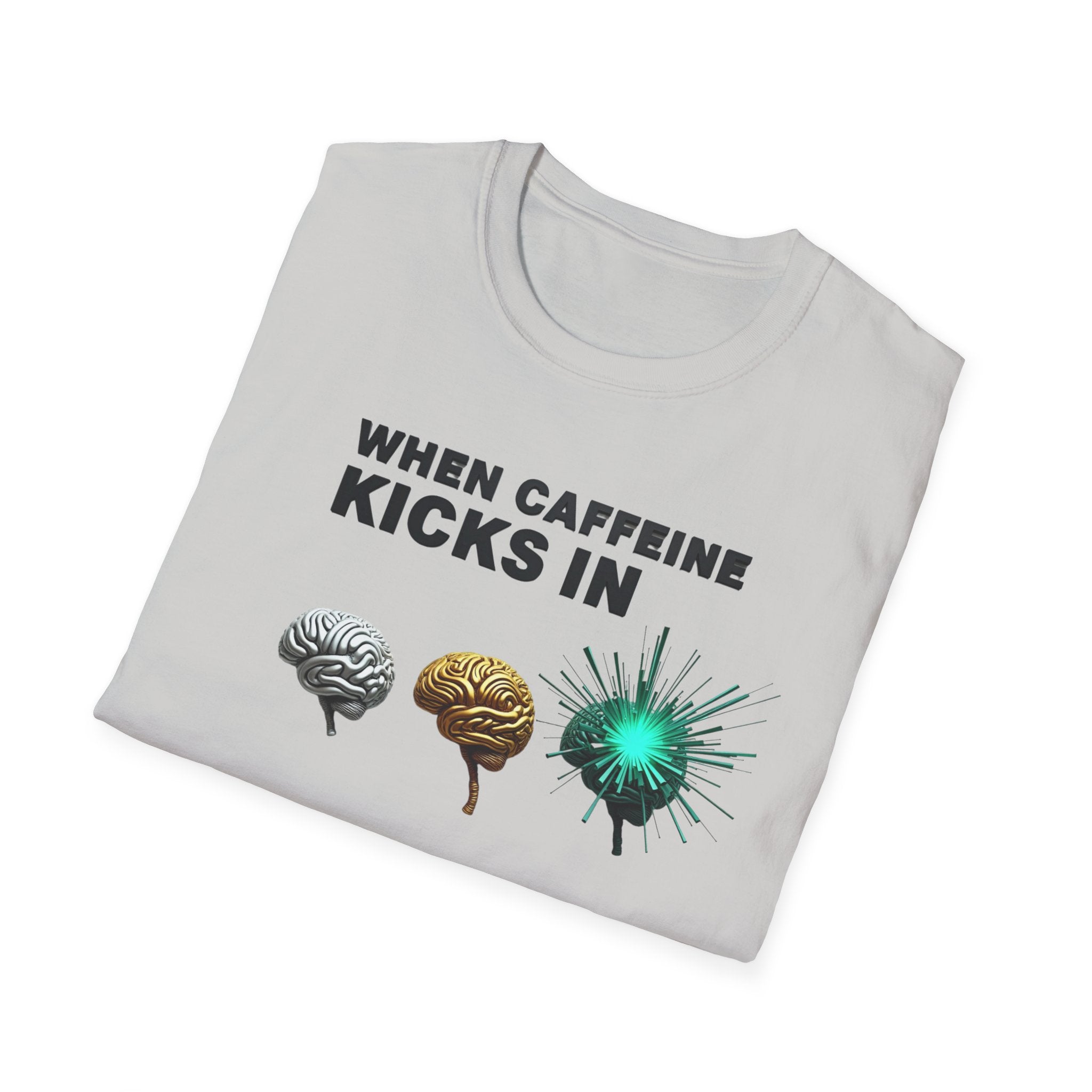 When Caffeine Kicks In – Brain Upgrade Sequence T-Shirt