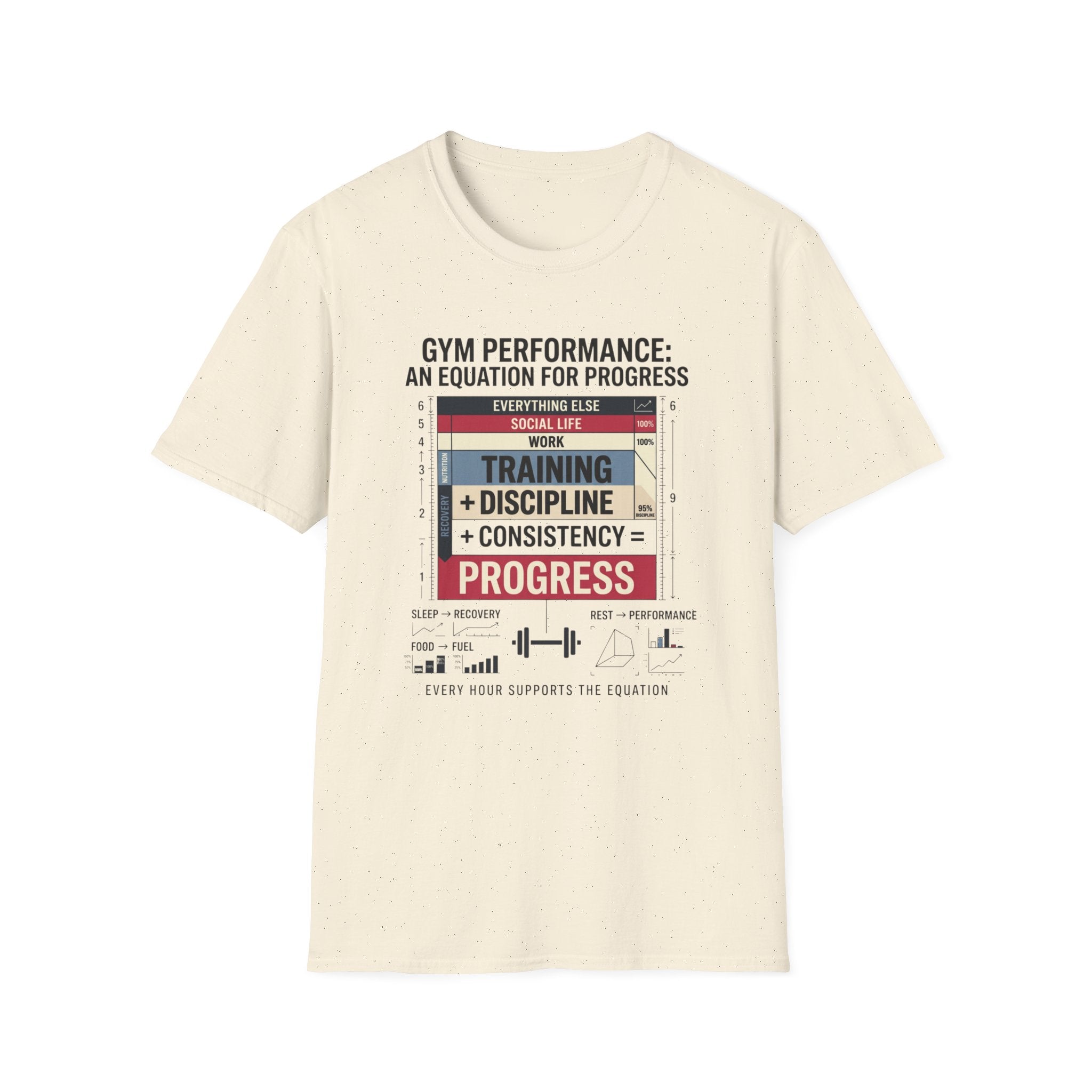 Gym Performance - An equation for progress T-Shirt