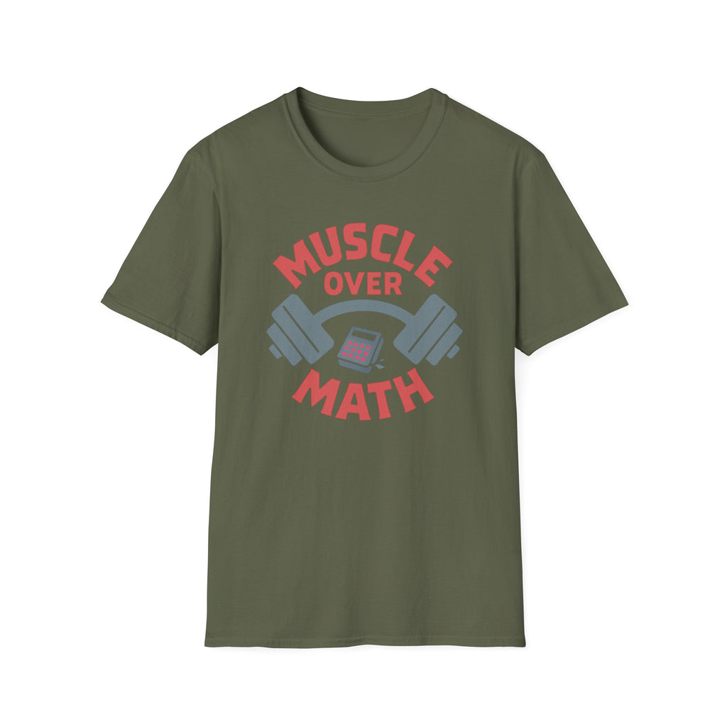 Muscle Over Math – Barbell Crunch Edition T-Shirt