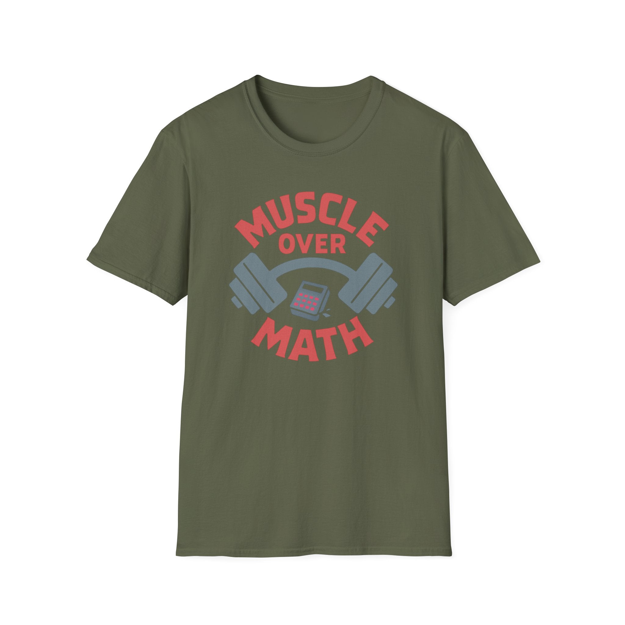 Muscle Over Math – Barbell Crunch Edition T-Shirt