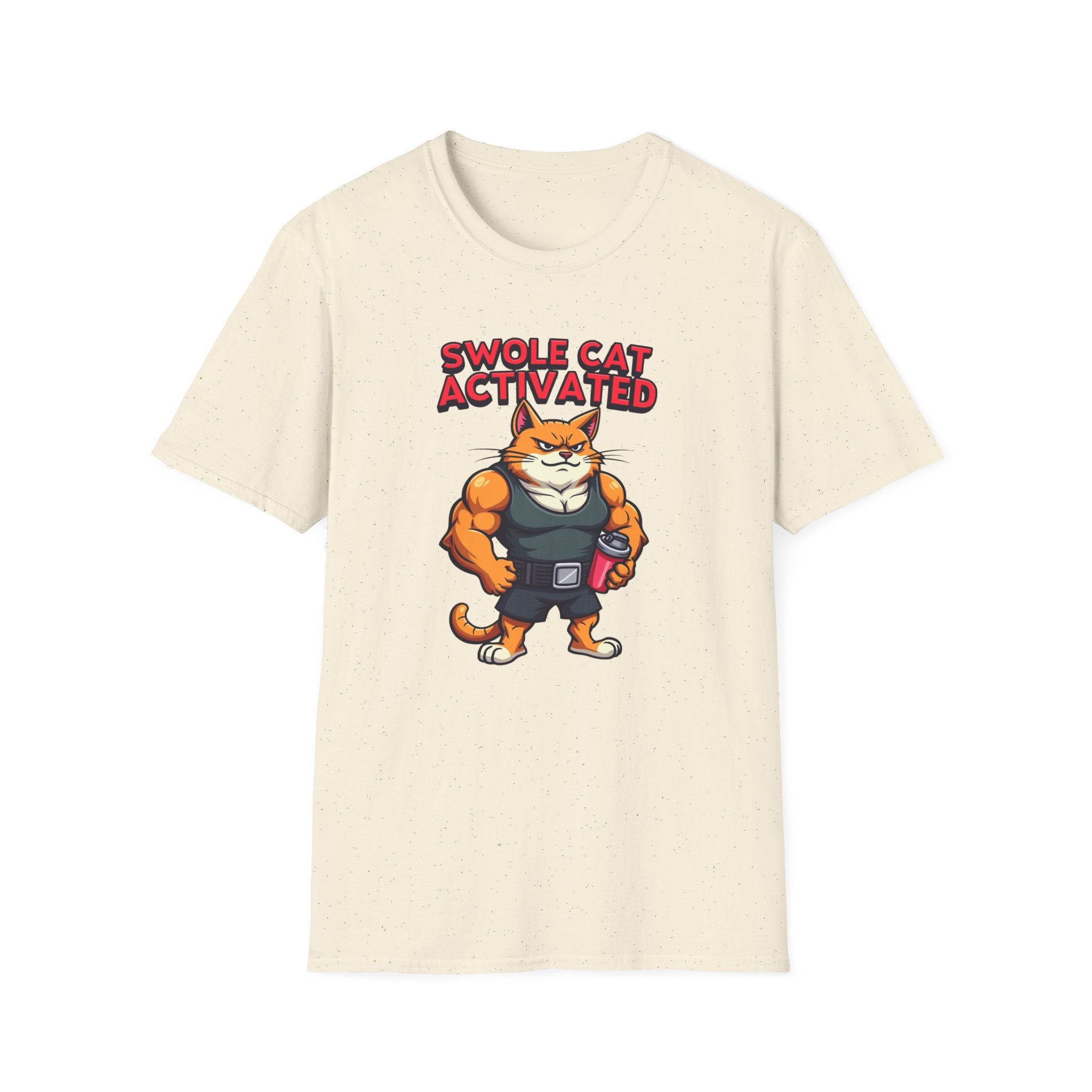 Swole Cat Activated – Pre-Workout Pouncer Edition T-Shirt