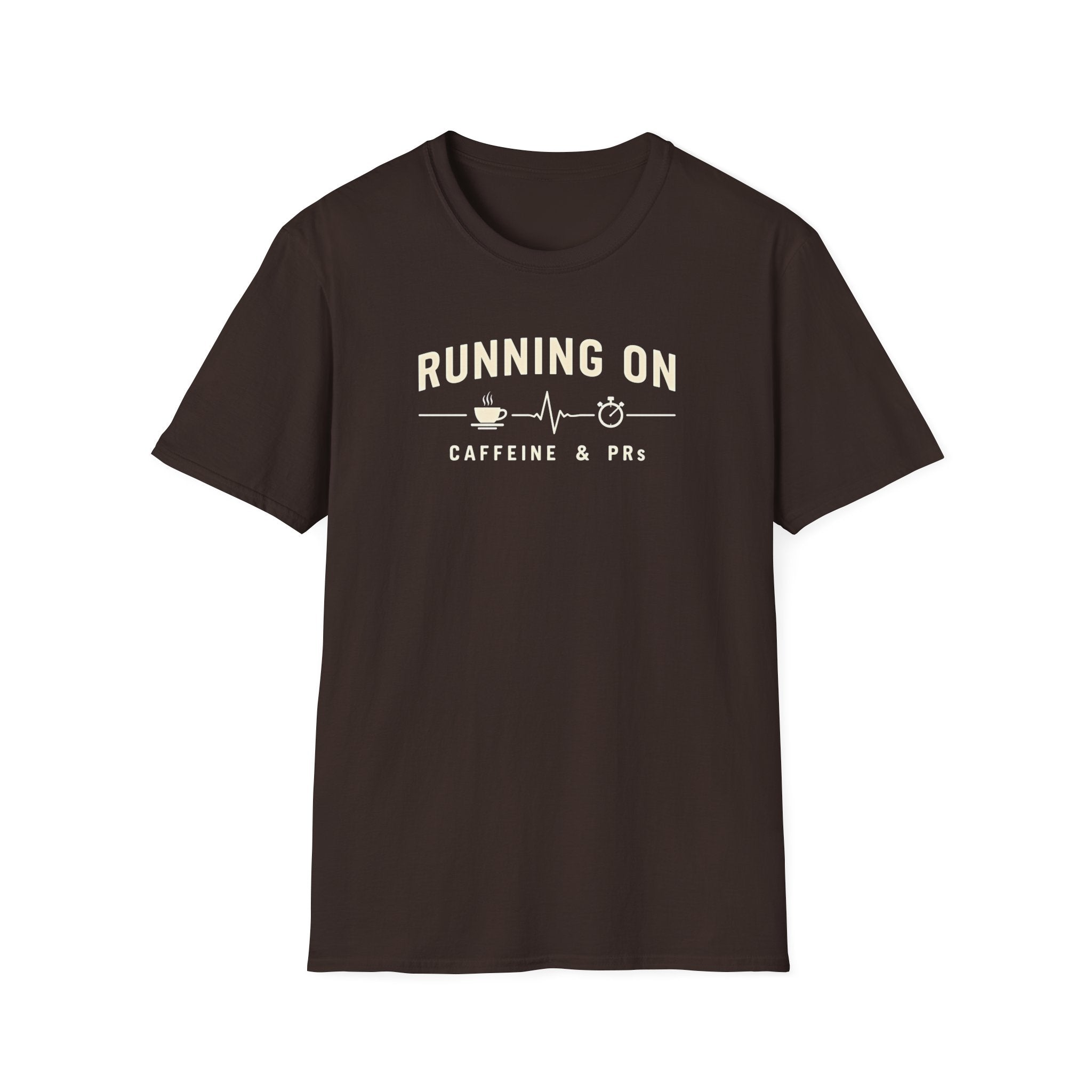 Running on Caffeine & PRs – Minimal Strength Mode T-Shirt