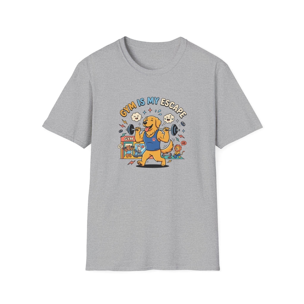 Gym is my escape - Happy retriever Gym T-Shirt