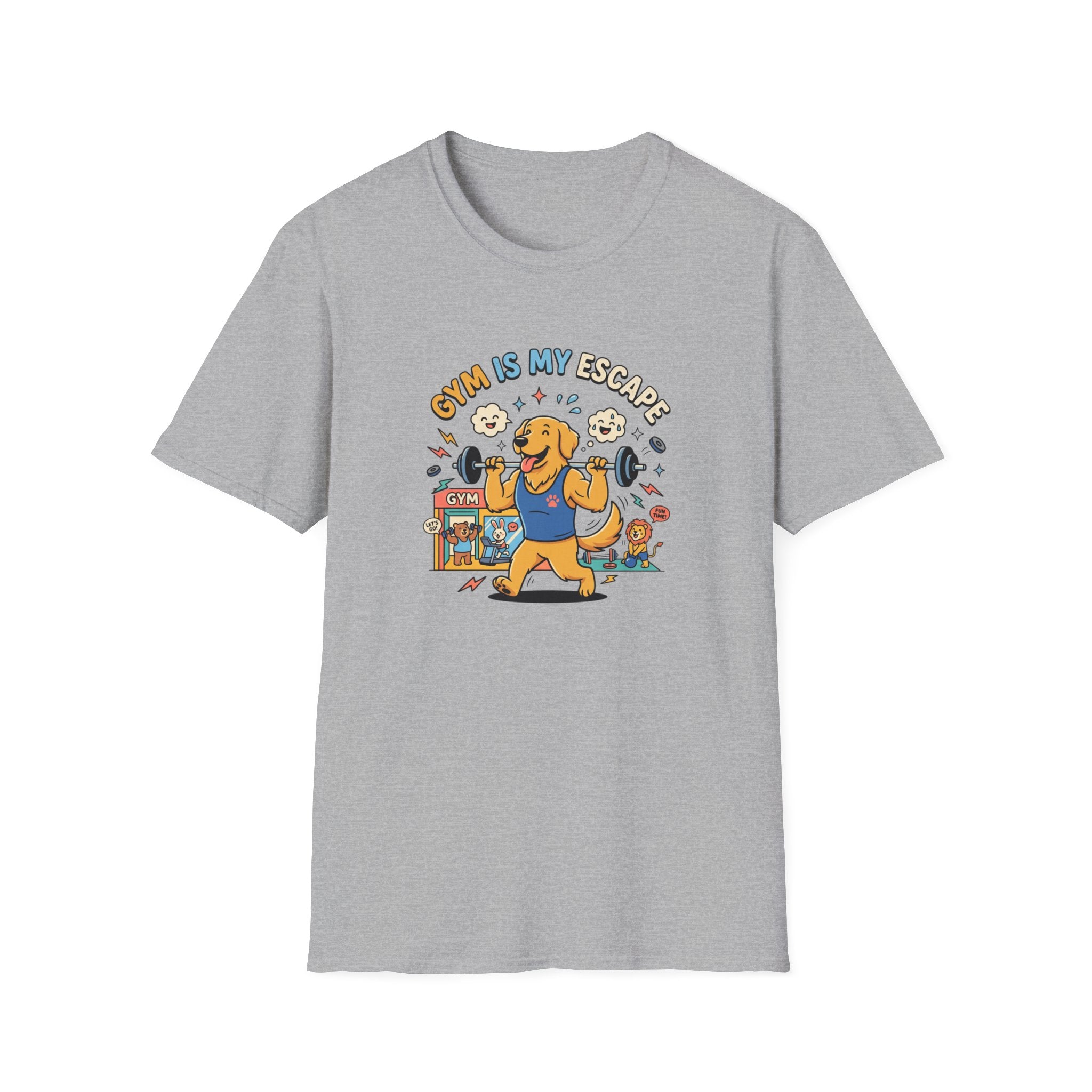Gym is my escape - Happy retriever Gym T-Shirt