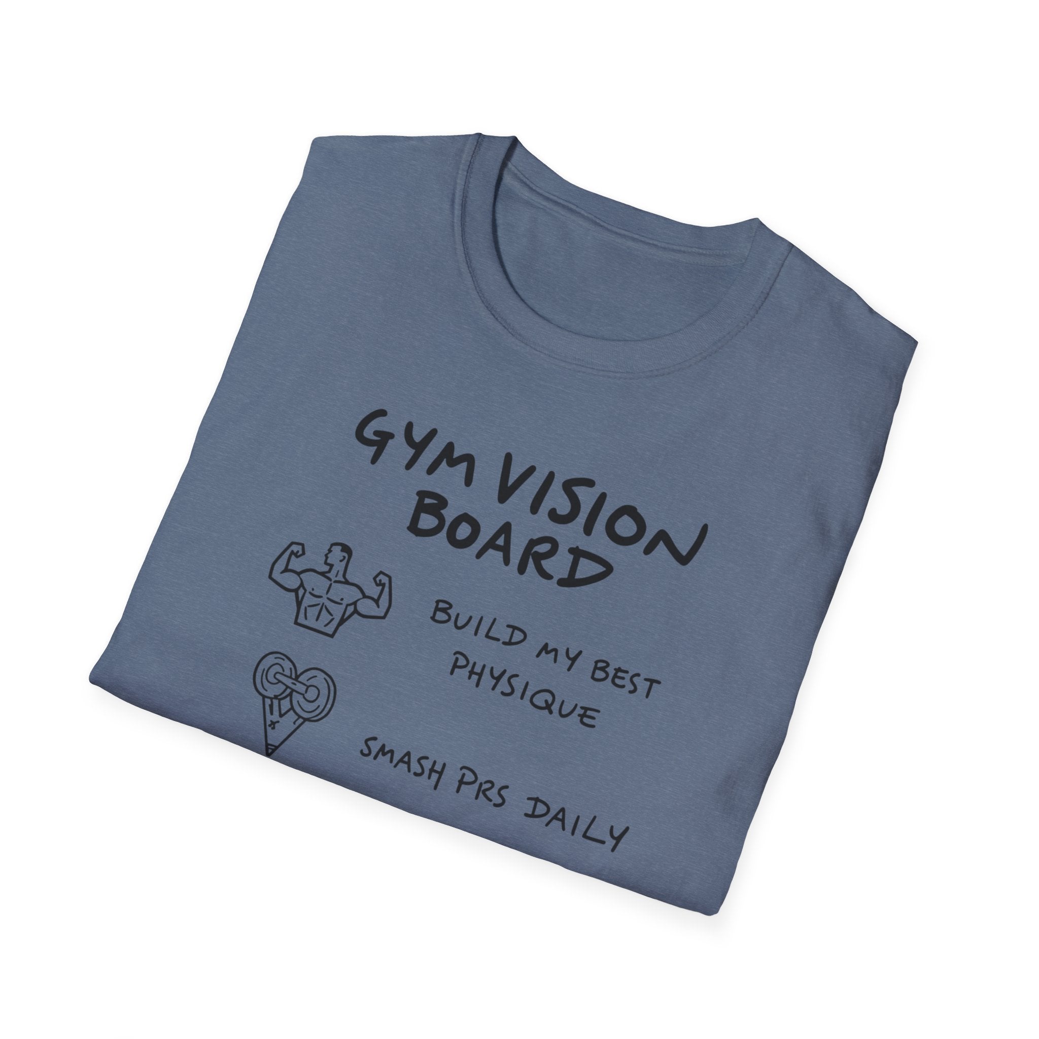 Gym Vision Board – Neon Goals Edition T-Shirt