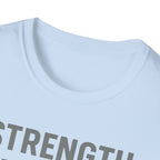 Strength Through Scripture – Bold Faith & Fitness Statement Tshirt