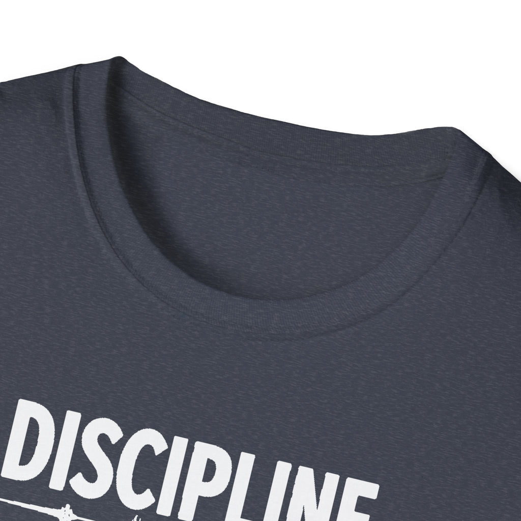 Discipline > Motivation – Barbell Edition T-Shirt