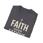Faith Over Fatigue – Cross & Endurance Bold Tshirt