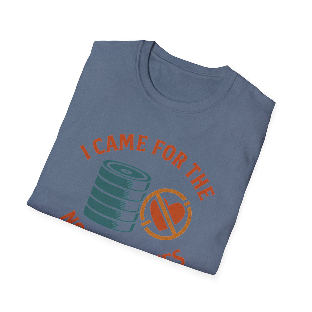 I Came for the Plates, Not the Dates – Gym Humor T-Shirt