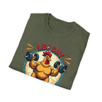 Leg Day Is My Cardio (Muscle Chicken Edition) T-Shirt
