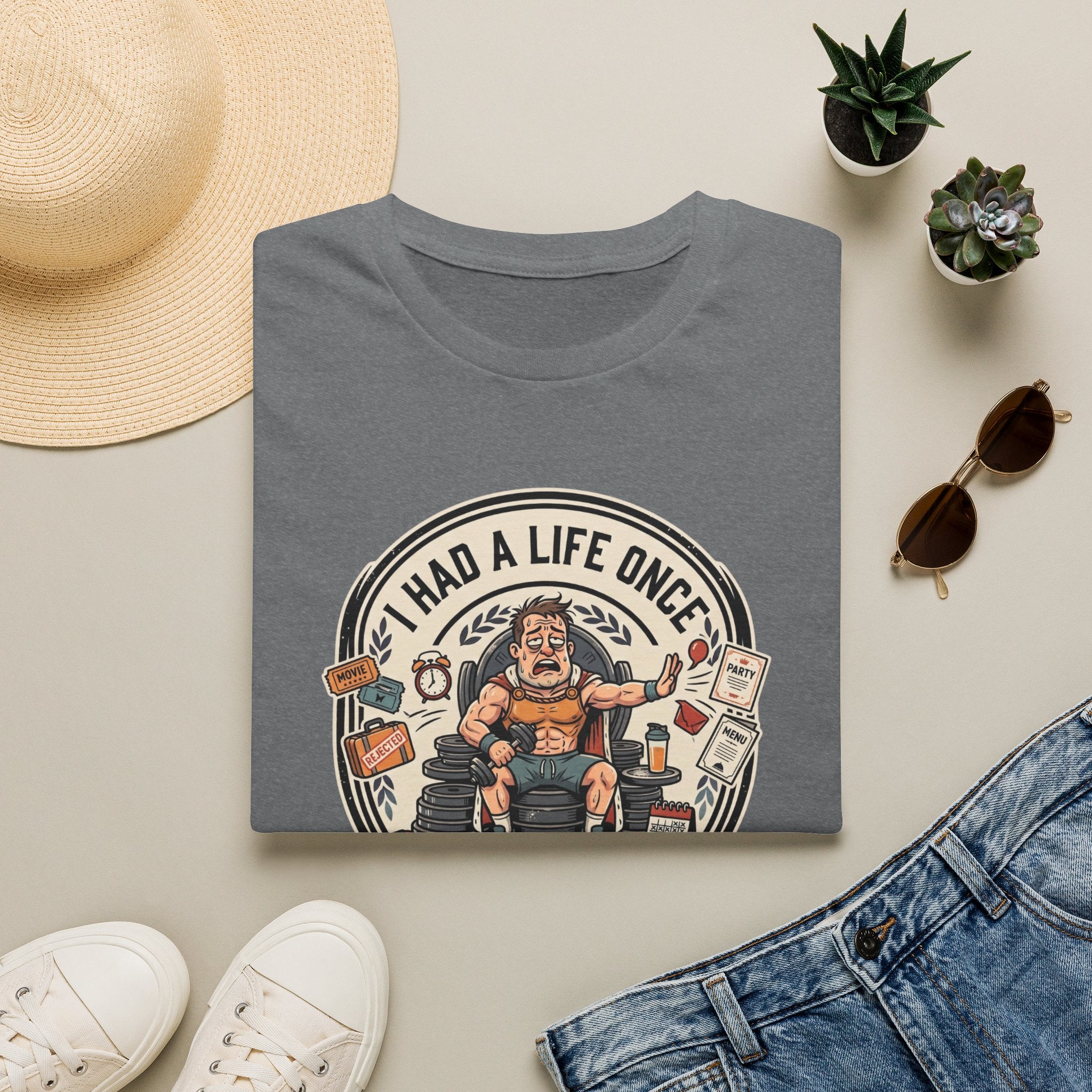 Had a life once, then I joined gym T-Shirt