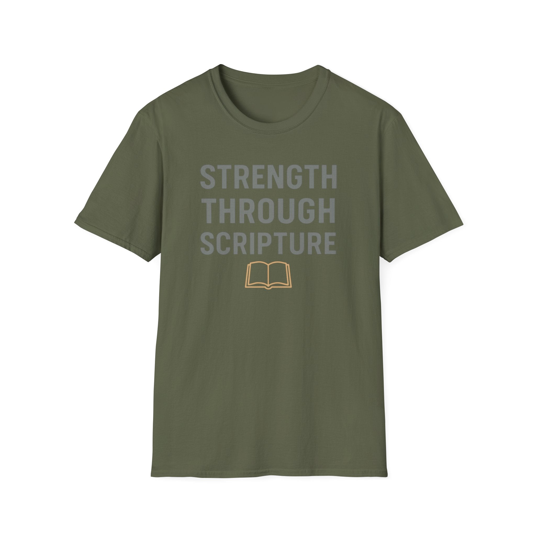 Strength Through Scripture – Bold Faith & Fitness Statement Tshirt