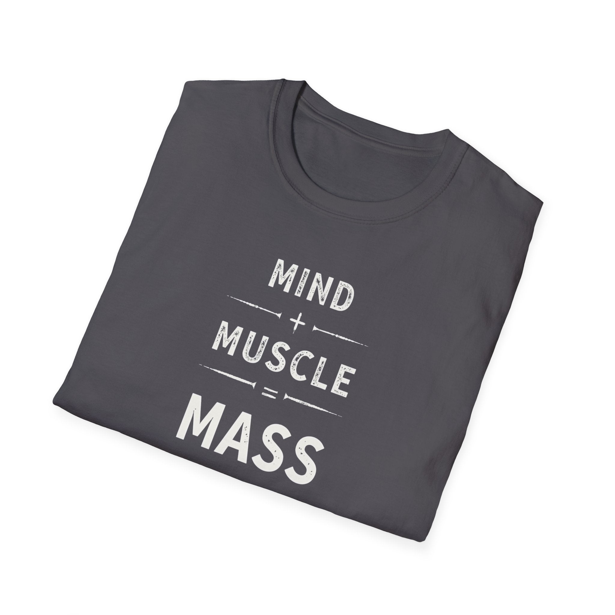 Mind + Muscle = Mass – Equation T-Shirt