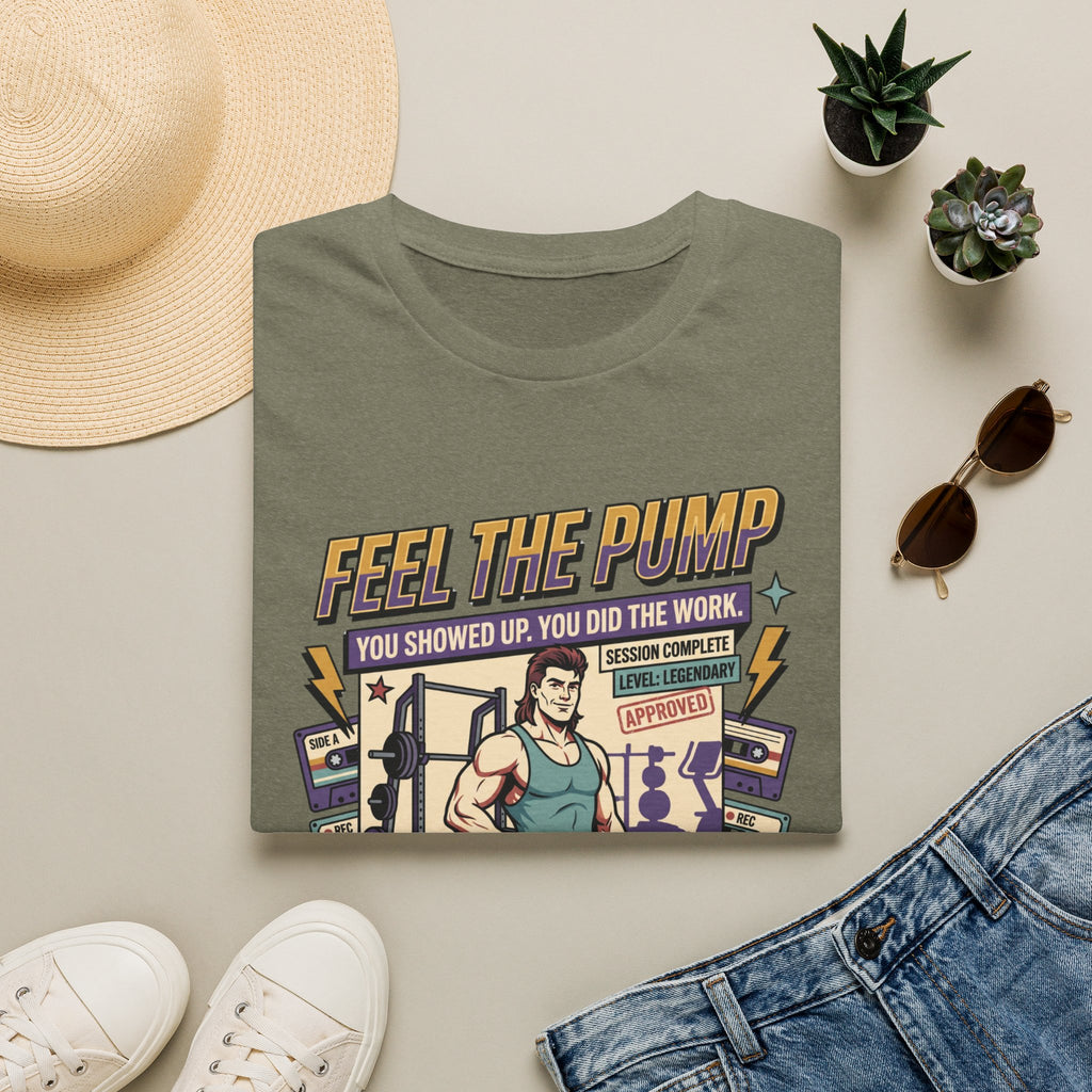 Feel the pump - Showed up. Did the work T-Shirt