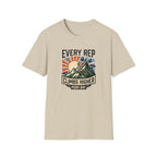 Every rep climbs higher - Push day T-Shirt