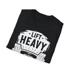 Lift Heavy, Petty Harder (Vintage Crest Edition) T-Shirt