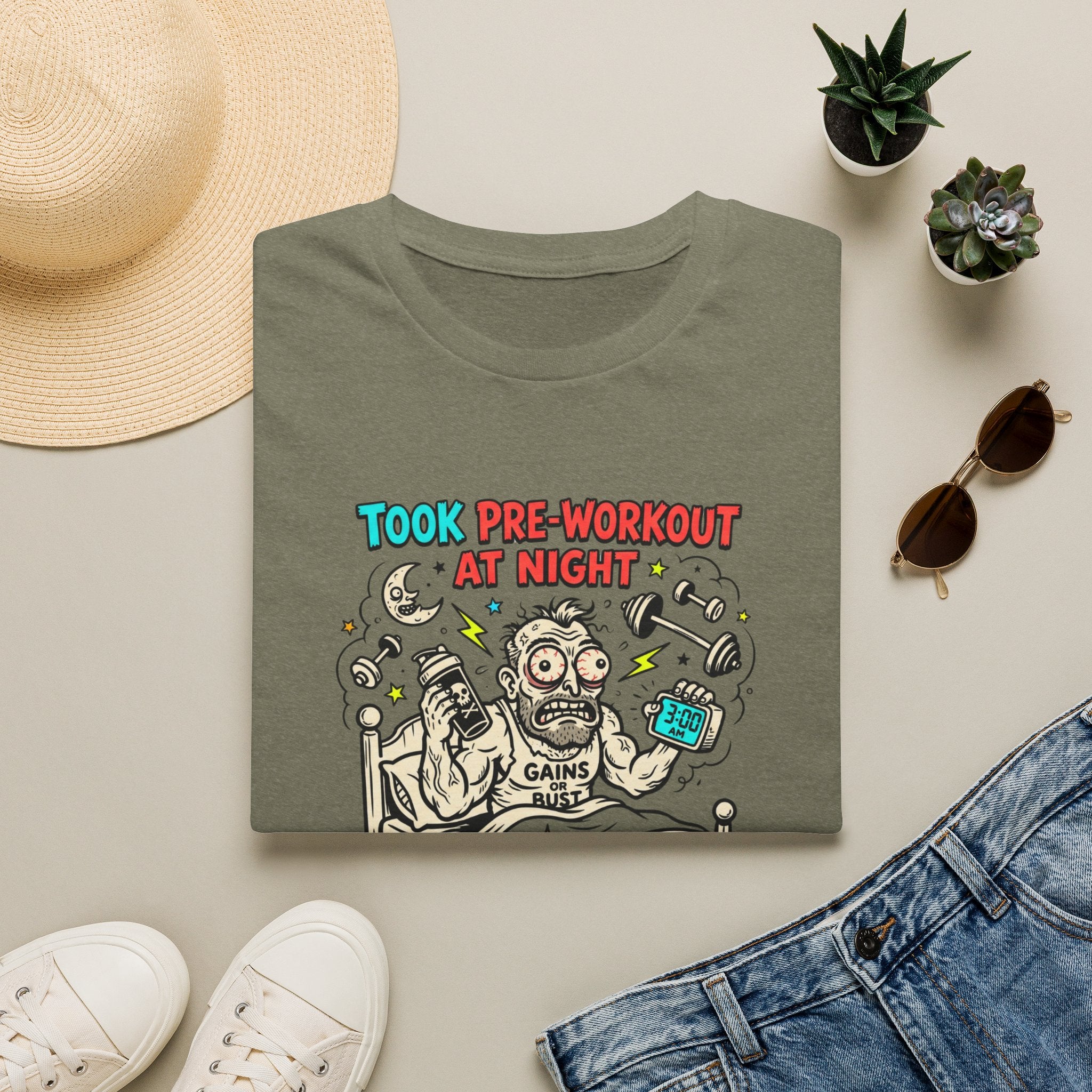 Took pre at night, now I lift the sun T-Shirt