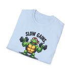 Slow Gains, Big Results – Turtle Power Edition T-Shirt