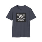 Barbell Math Is Hard – Confused Emoji Gym Tee T-Shirt
