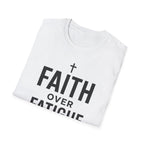 Faith Over Fatigue – Cross & Endurance Bold Tshirt