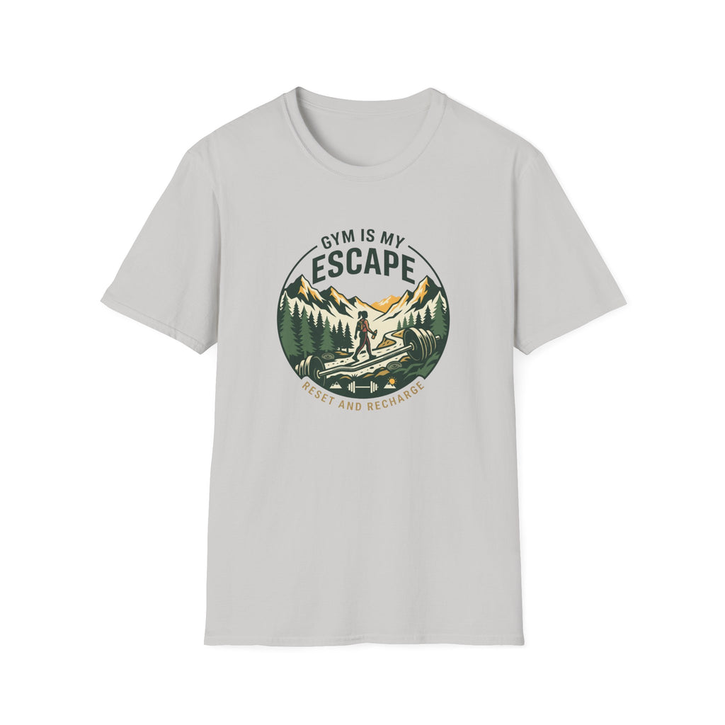 Gym is my escape - Adventure style T-Shirt
