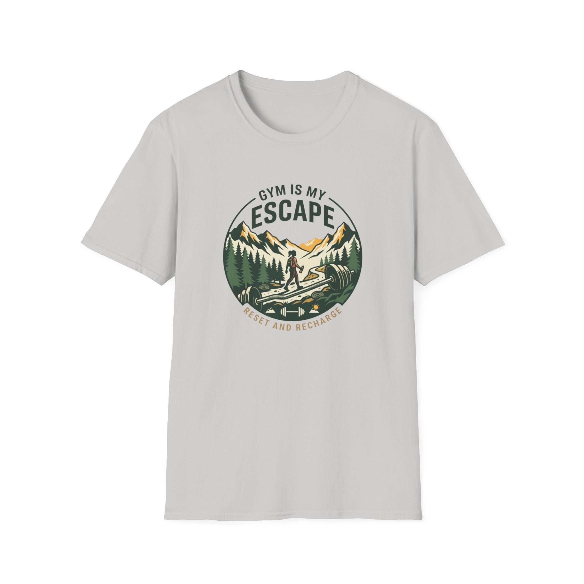 Gym is my escape - Adventure style T-Shirt